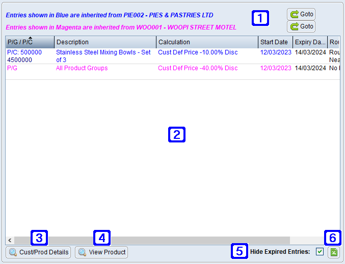 Dynamic Contract Pricing Tab Screen