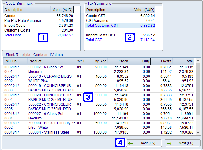 Overseas Import Shipment Entry/Maintenance - Shipment Summary tab Screen