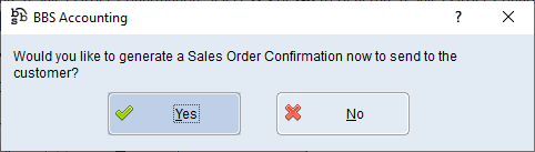 Sales Order Confirmations