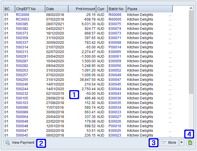 Payments Tab Screen