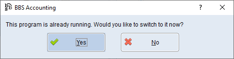 This program is already running