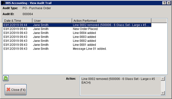 Purchase Order Example