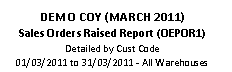 Example header of Xcellerated report