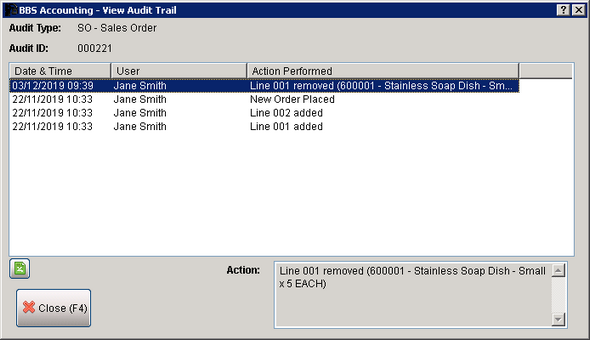 Sales Order Example